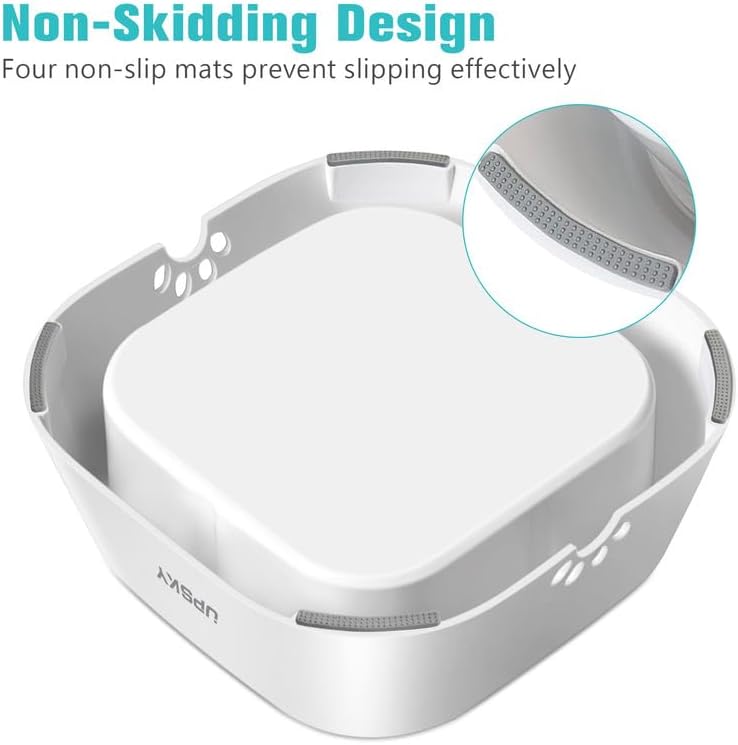 No-Spill Pet Water Bowl, Slow Water Feeder, No-Slip Pet Water Dispenser 35Oz Feeder Bowl for Dogs and Cats